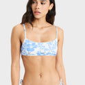 Womens Artsy Floral Bikini Top