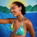 Womens Atlas Tiki Tri Bikini Top