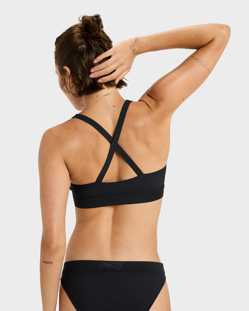 Womens Roxy Active Bralette Bikini Top