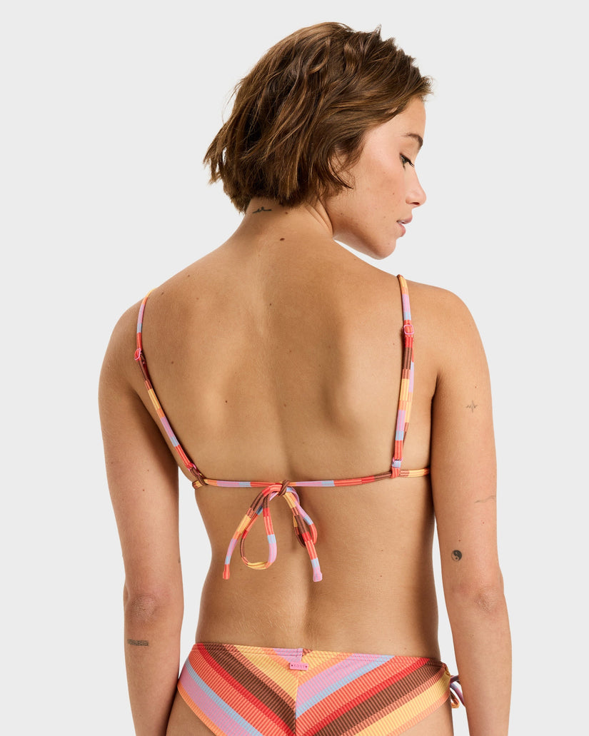 Womens Stripe Bralette Bikini Top