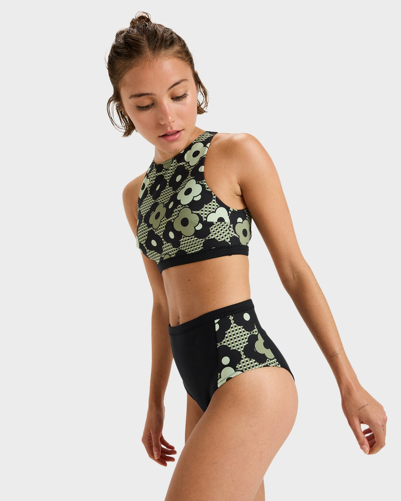 Womens Pro Wave Crop Top Bikini Top