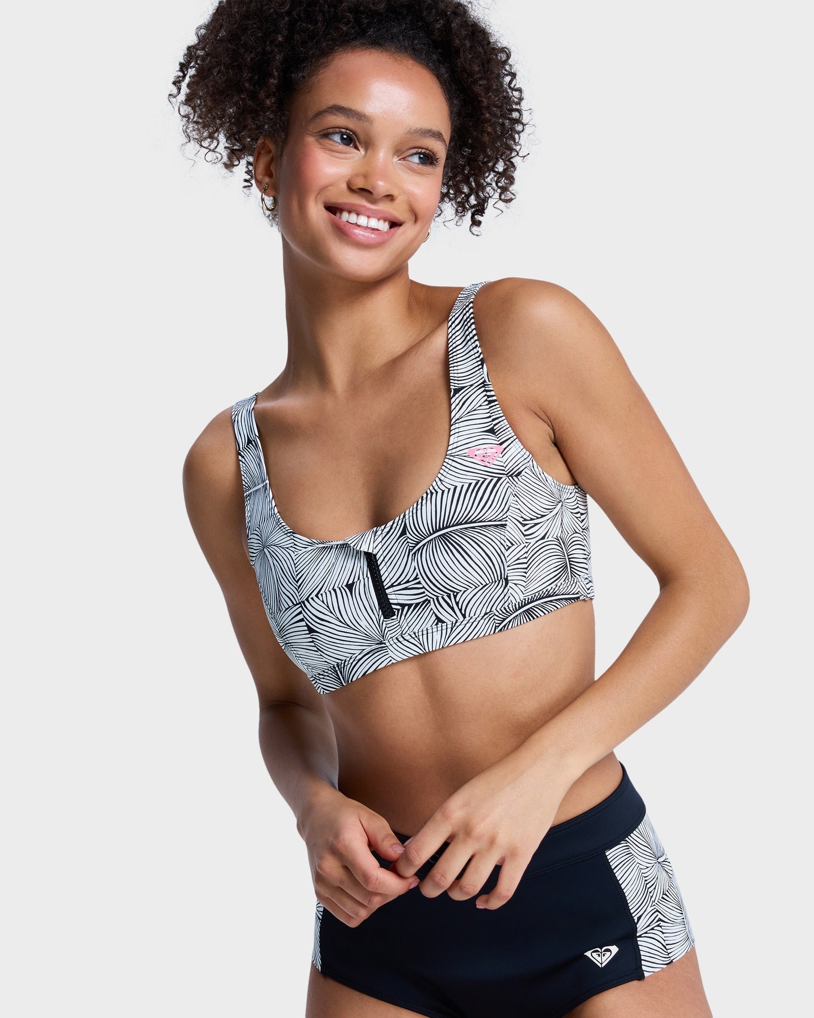 Womens Pro Surf Athletic Tri Bikini Top