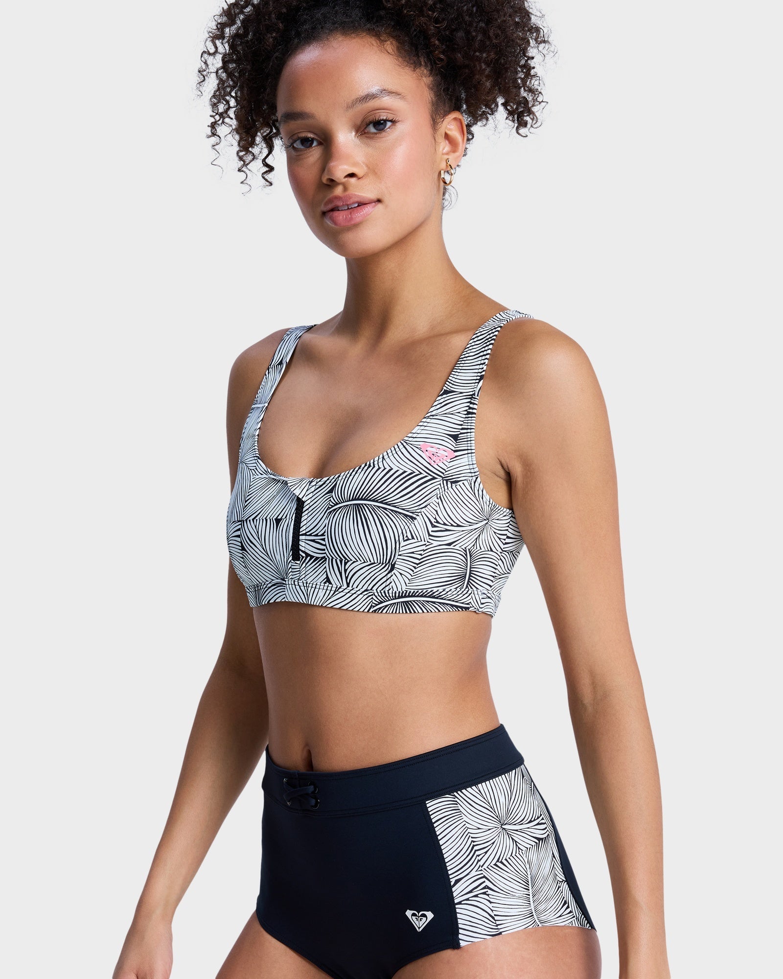 Womens Pro Surf Athletic Tri Bikini Top