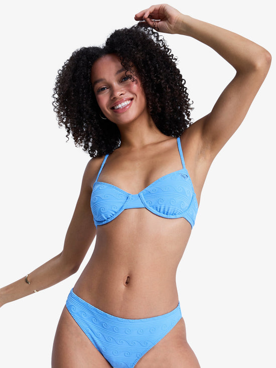 Womens Paradise Wave Underwire Bralette Bikini Top