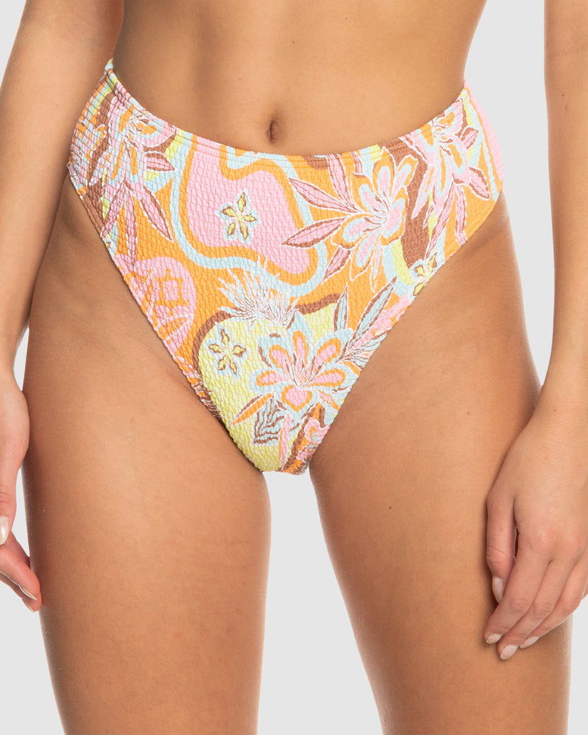 Womens Floraldelic Smock Mw Moderate Bikini Bottom