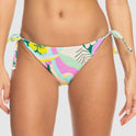 Womens Rave Wave Cheeky Tie Side Bikini Bottom