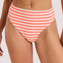Womens Party Wave Mid Waist Bikini Bottom