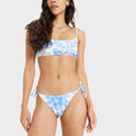Womens Artsy Floral Cheeky Bikini Bottom