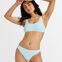 Womens Beloved Rib Moderate Midw Hl Bikini Bottom
