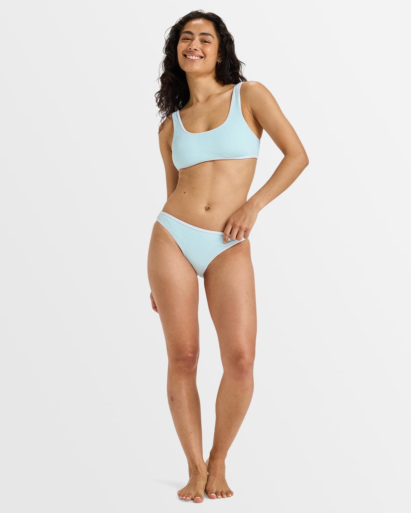 Womens Beloved Rib Moderate Midw Hl Bikini Bottom