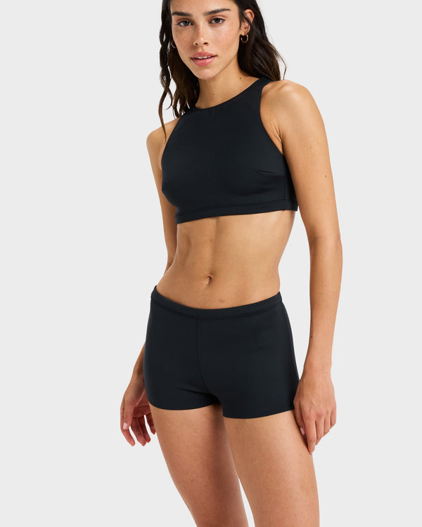Womens Roxy Pro Wave Boy Leg Bikini Bottom