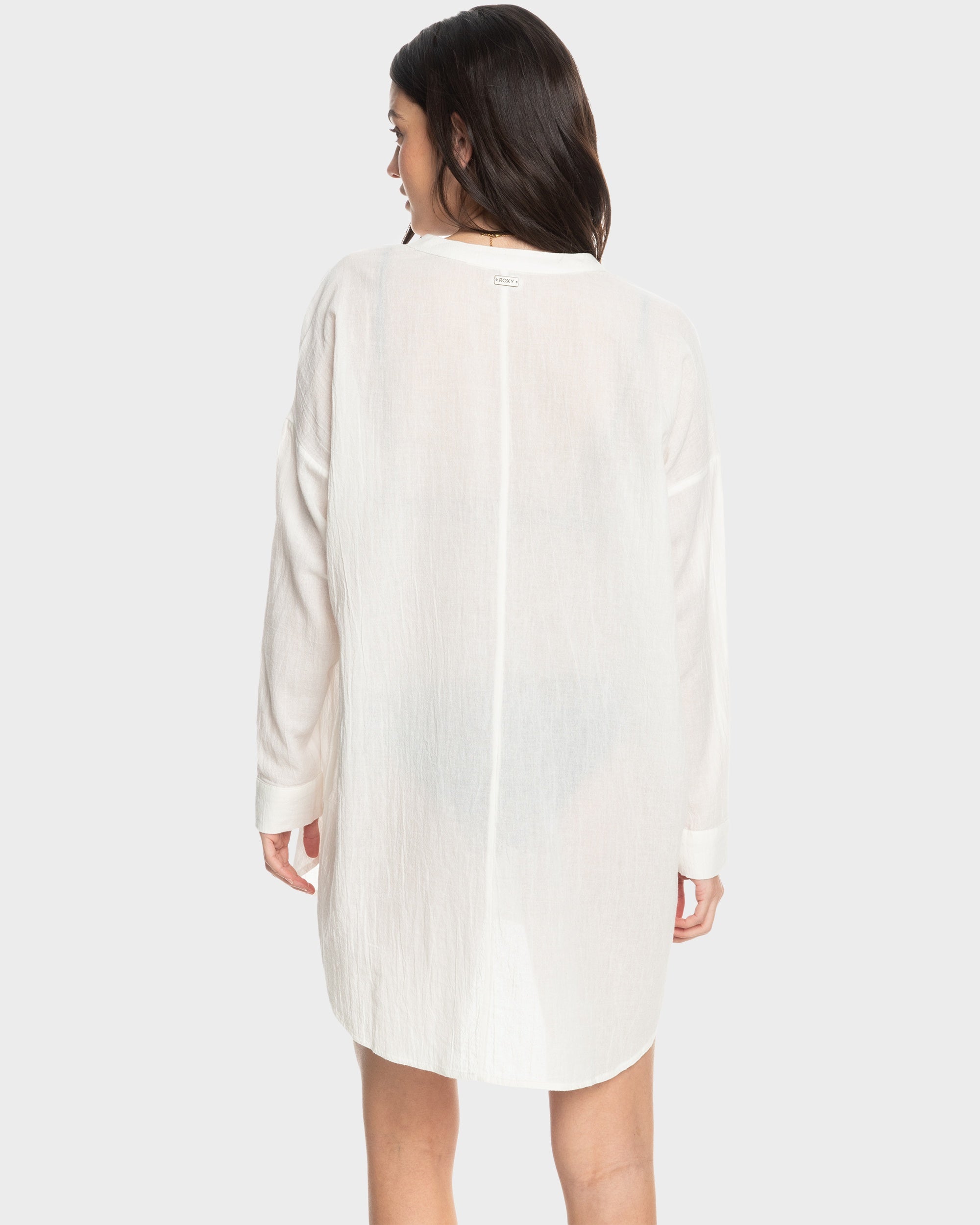 Womens Shoreline Lights Long Sleeve Shirt Dress