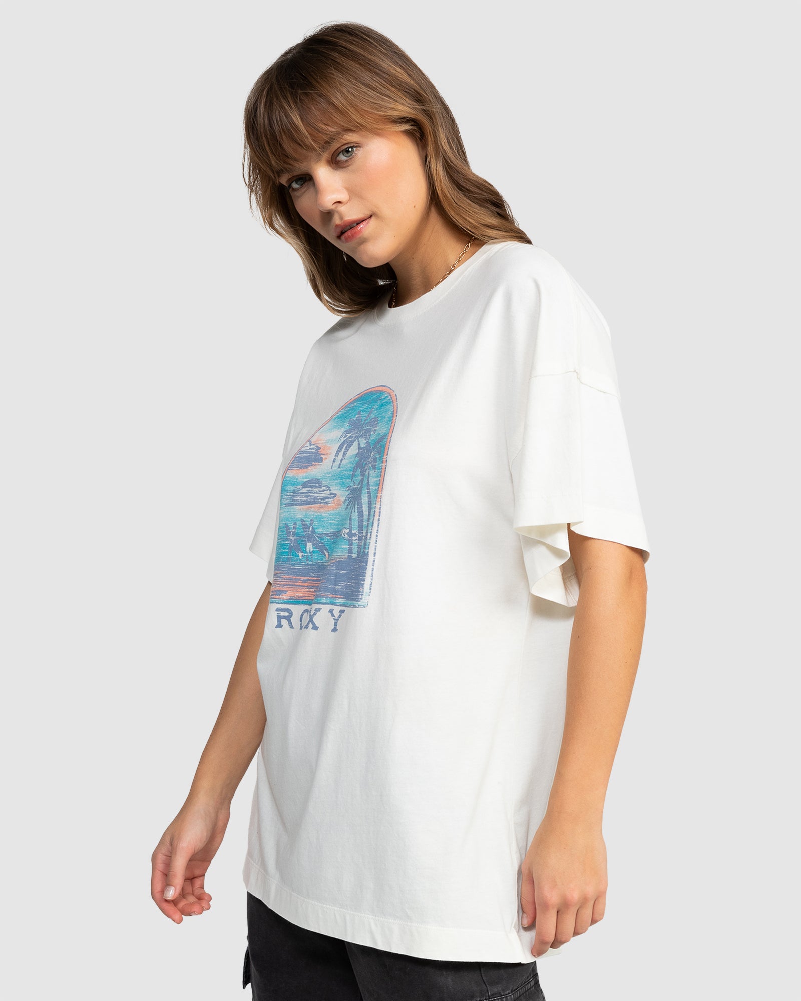 Womens Sweeter Sun B Oversized Short Sleeve T-Shirt