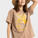 Womens Sunny Oversized Enzyme Wash T-Shirt