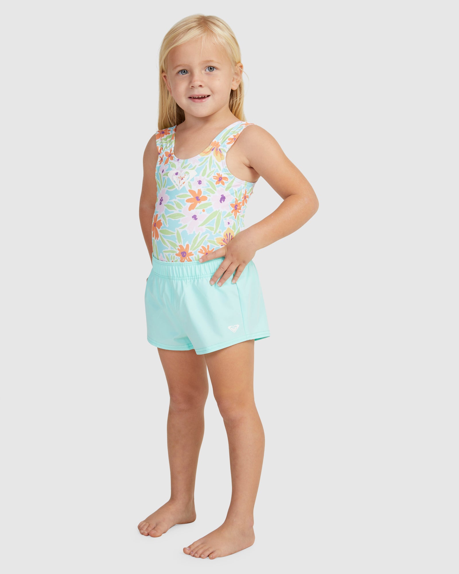 Girls 2-7 Solid Boardshort