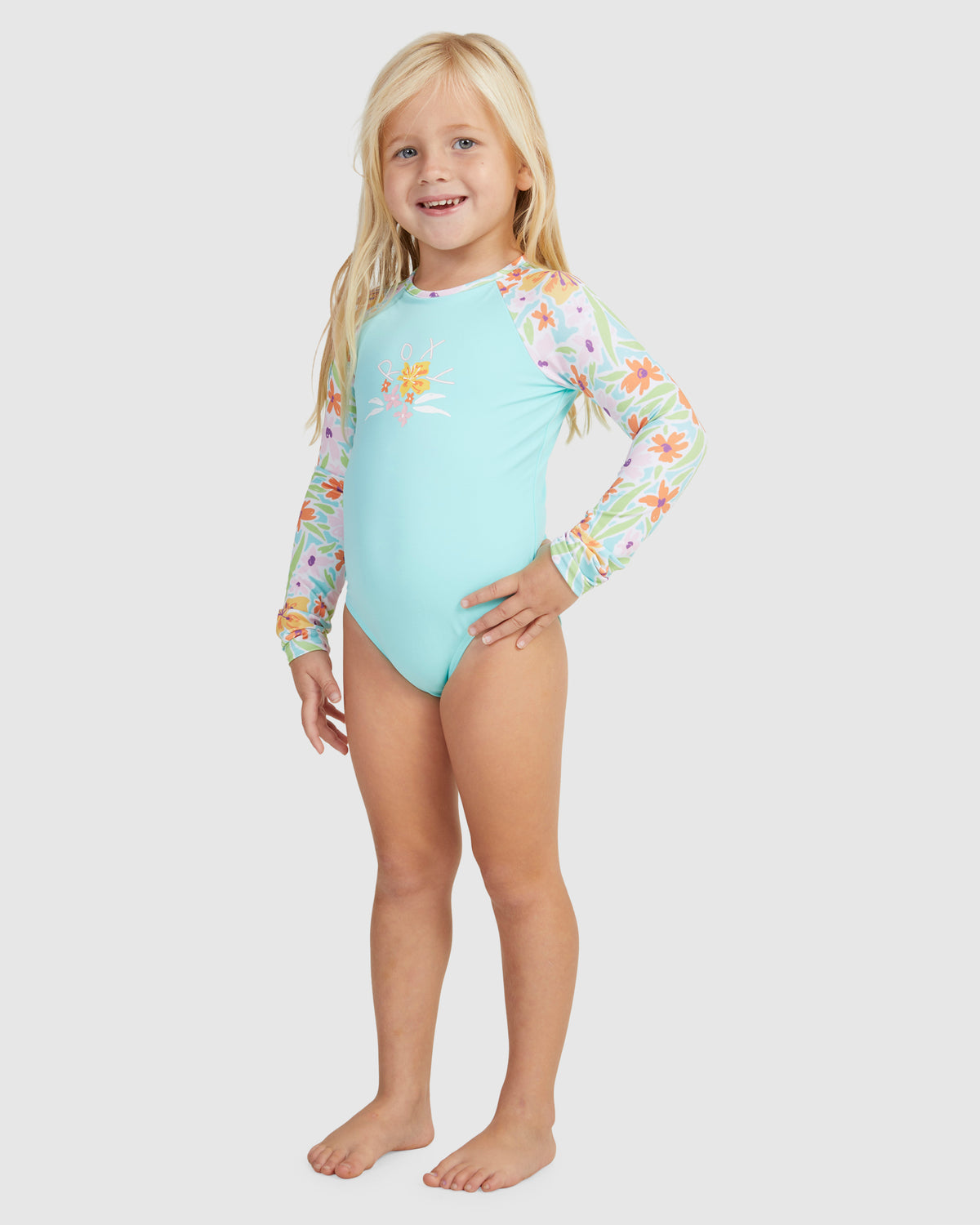 Girls Hawaiian Spirit Onesie Rashguard