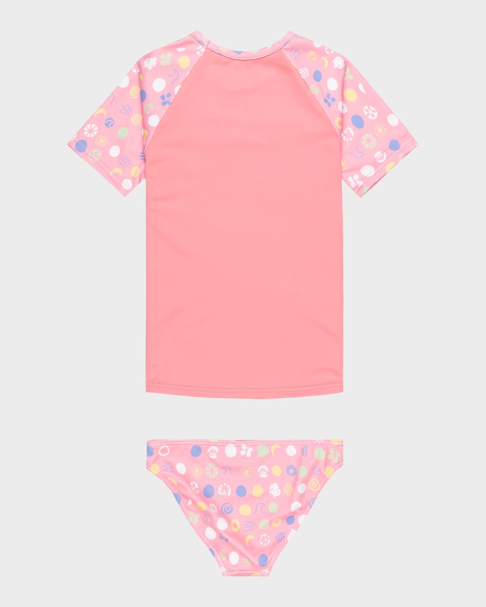 Girls 2-7 Roxy Dot Short Sleeve Lycra Rash Vest