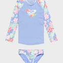 Girls 2-7 Tropical Story Long Sleeve Lycra Rash Vest