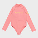 Girls 2-7 Long Sleeve Heater Rash Vest