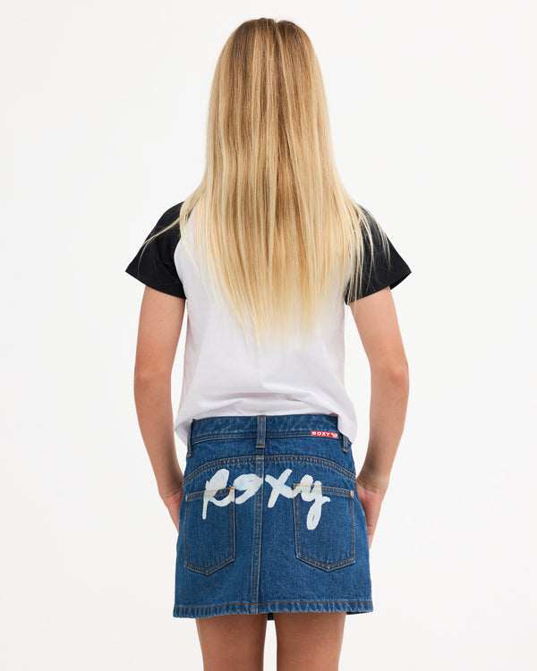 Girls Backslider Mini Denim Skirt