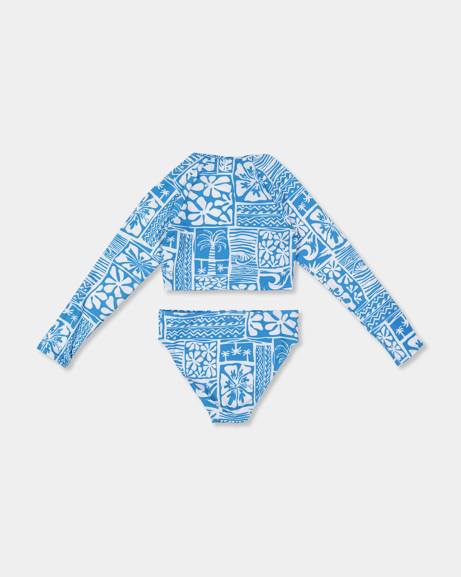 Girls 8-16 Surfenirs Crop Long Sleeve Rash Vest