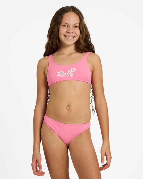Girls 8-16 Summer Wave Bralette Two Piece