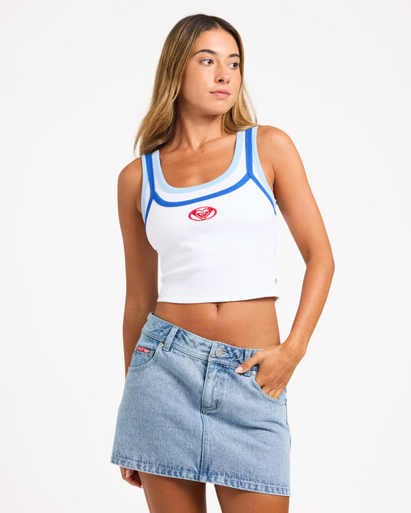 Womens Backslider Bleach Denim Skirt