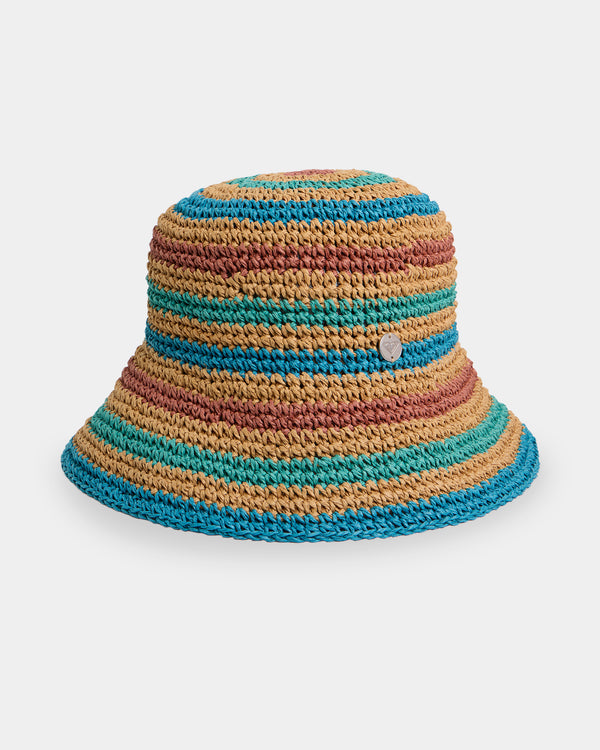 Womens Dunes Straw Bucket Hat