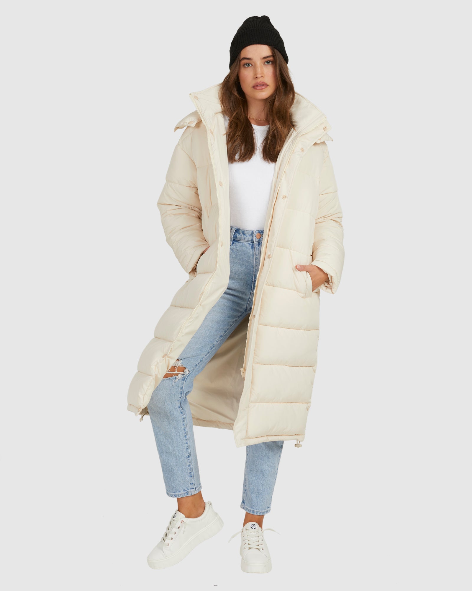 Womens Step Out Longline Puffer Jackets