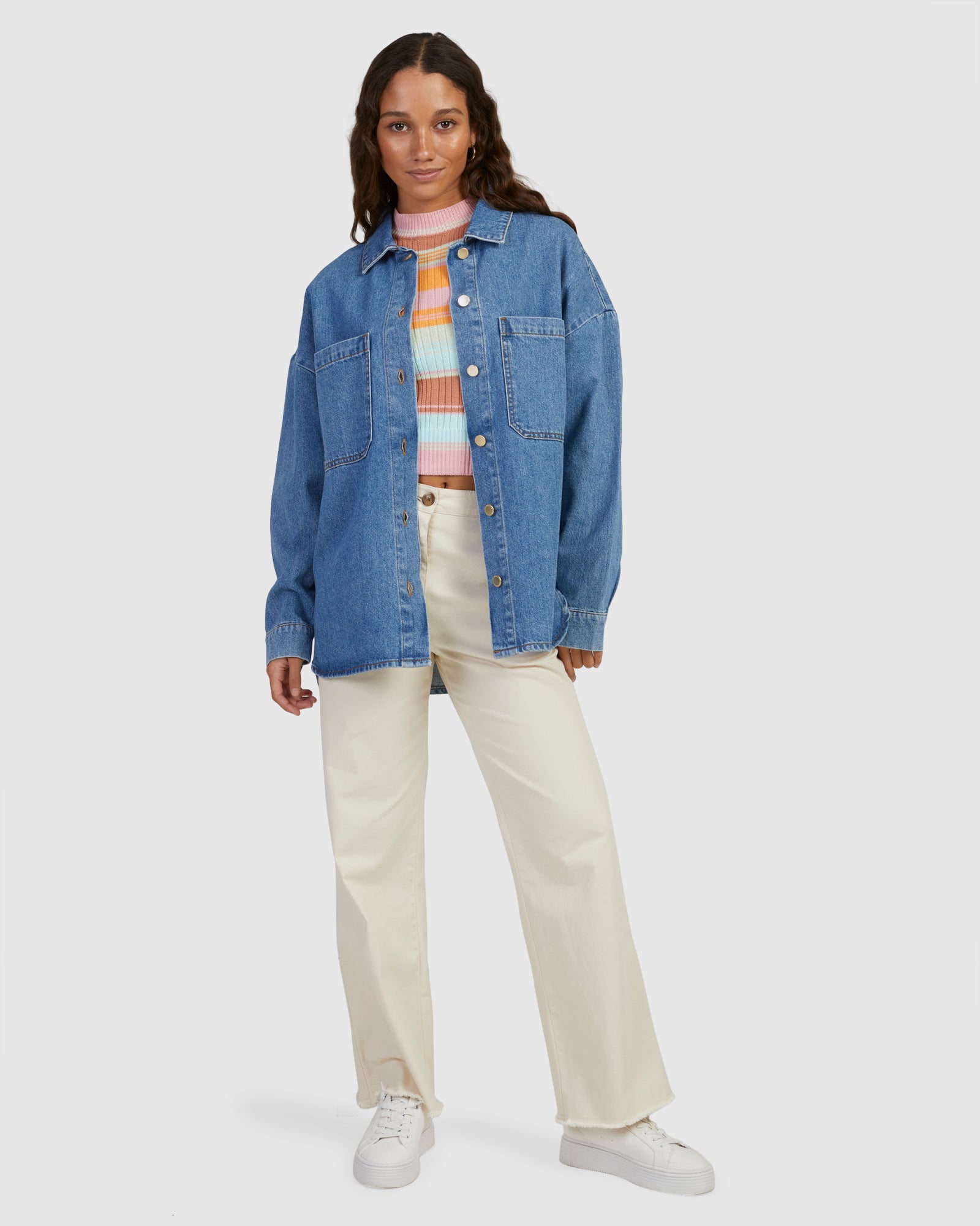 Womens Our Love Shacket Jackets