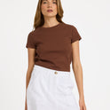 Womens Base Rib Crew Neck T-Shirt