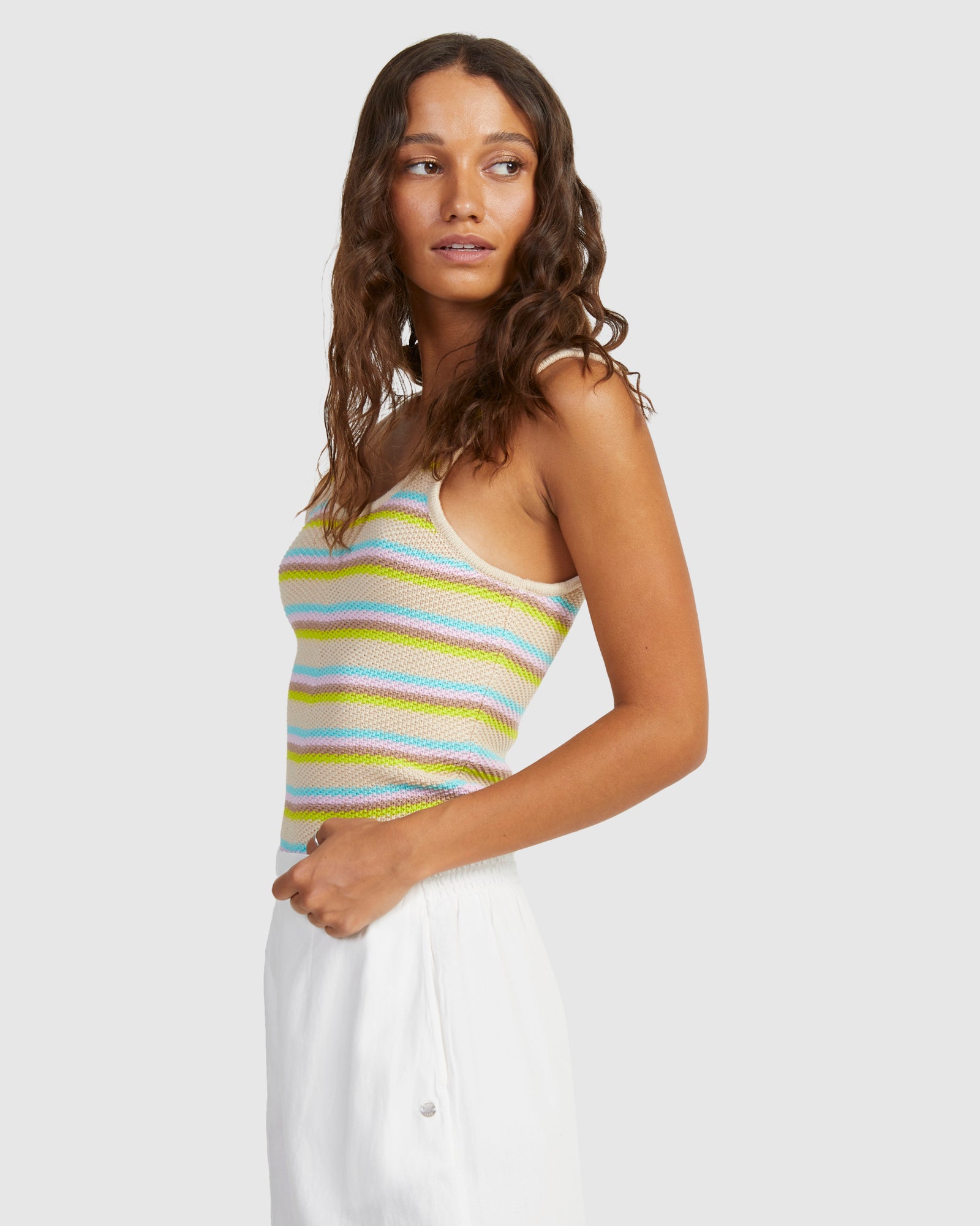 Womens Playa Del Amor Stripe Top