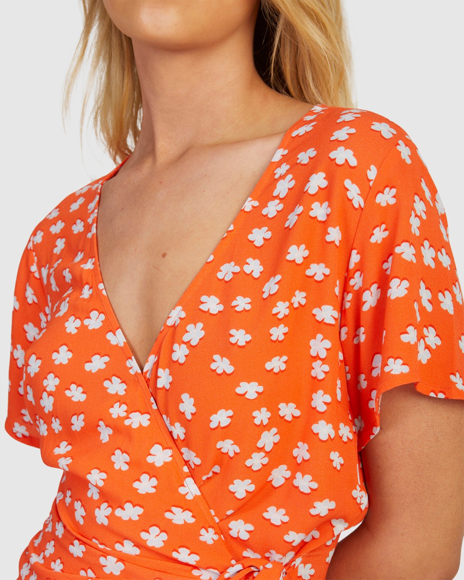 Womens Indigo Sand Wrap Dress Dress