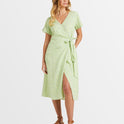 Womens Indigo Sand Wrap Ii Dress