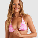 Womens Hollow Trees Tiki Tri Bikini Top