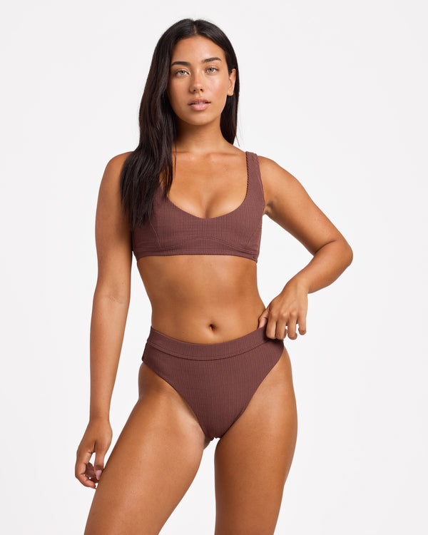 Womens Roxy Love Underwire Elongated D Cup Bikini Top