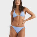 Womens Gingham Cheeky Tie Side Bikini Bottom