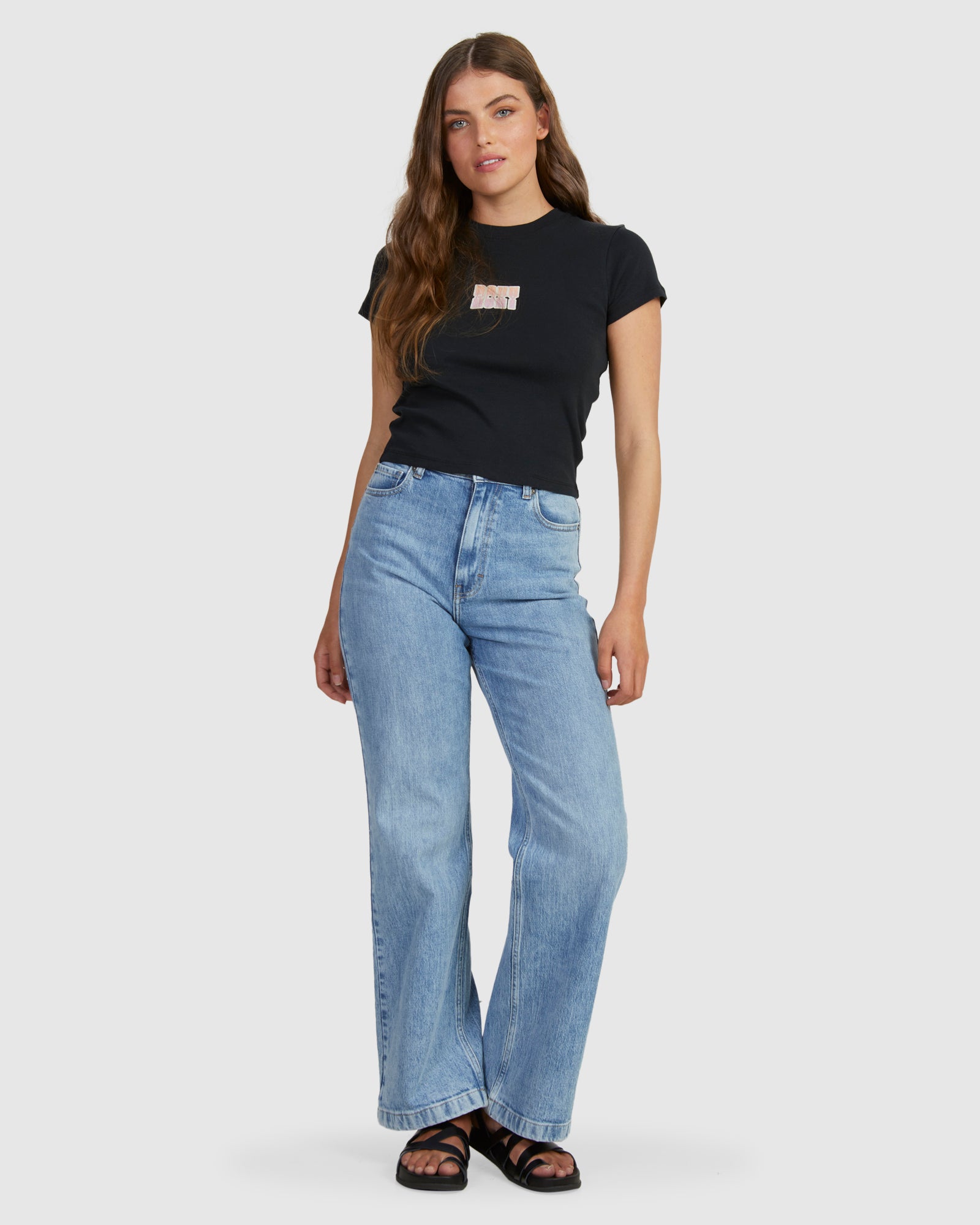 Womens Summertime Glow Baby Tee T-Shirt