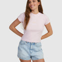 Womens Summertime Glow Baby Tee T-Shirt
