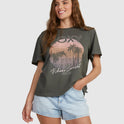 Womens Moonlight Sunset A T-Shirt