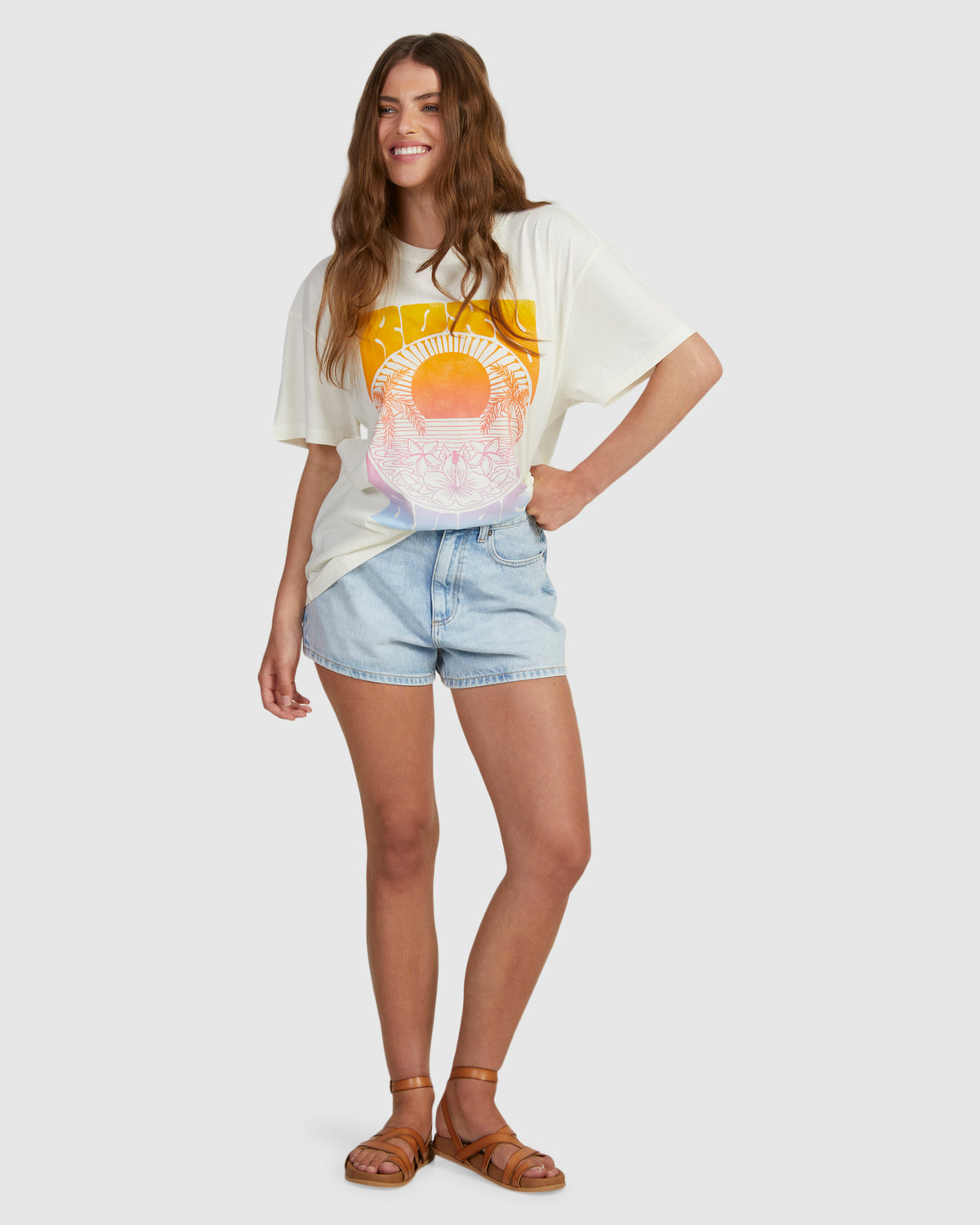 Womens Sunrise Tropics T-Shirt